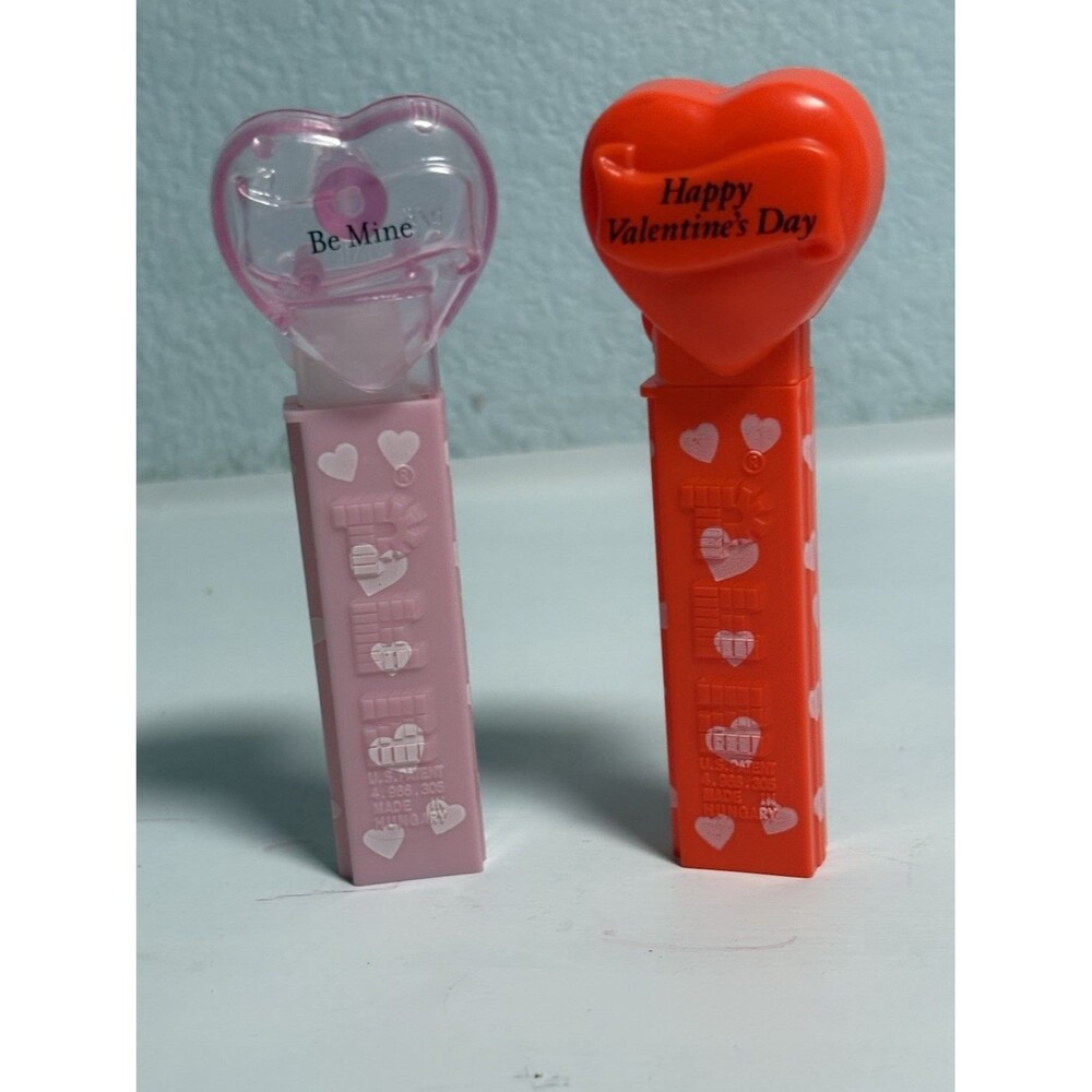 VALENTINE'S DAY HAPPY HEART DAY PEZ DISPENSER Set Of 2.